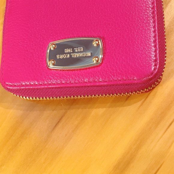Michael Kors Pink Leather Wallet - Picture 6 of 7